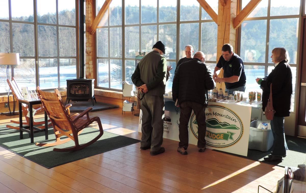 Ferguson Farms/Green Mountain Fudge, Springfield, Vt. sample table